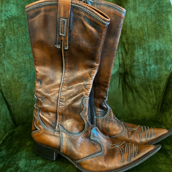 Brown western boots - Picture 5 of 5